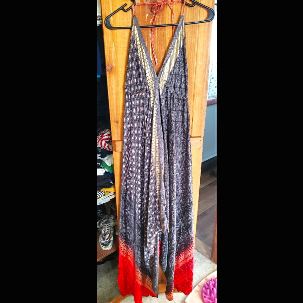 Silky Halter Dress